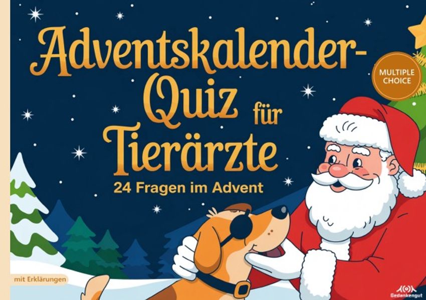 Cover von Adventskalender-Quiz für Tierärzte