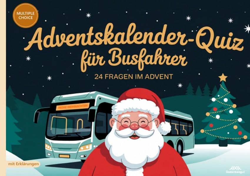 Cover von Adventskalender-Quiz für Busfahrer