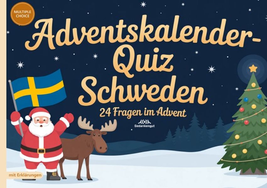 Cover von Adventskalender-Quiz Schweden