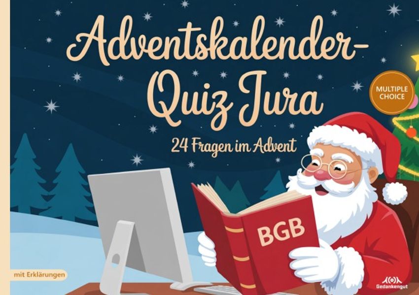 Cover von Adventskalender-Quiz Jura