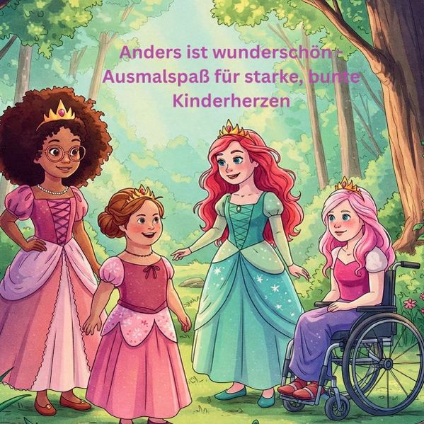 Cover von Anders ist wunderschön – Ausmalspaß für starke, bunte Kinderherzen