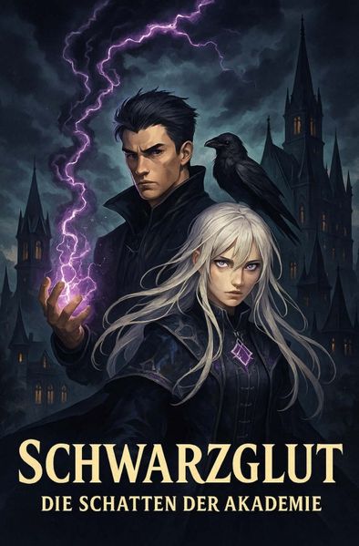 Cover von Schwarzglut/Schwarzglut- Die Schatten der Akademie