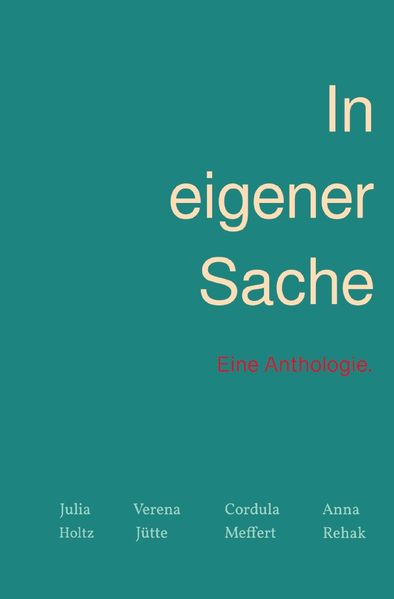 Cover von In eigener Sache