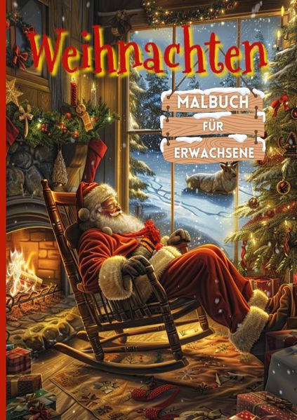 Cover von Weihnachten Malbuch für Erwachsene