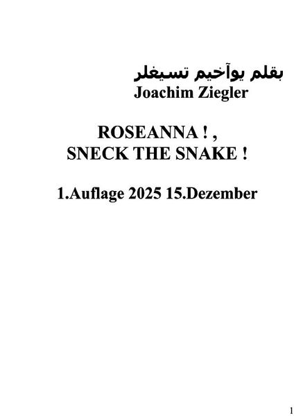Cover von Roseanna! , Sneck the Snake!