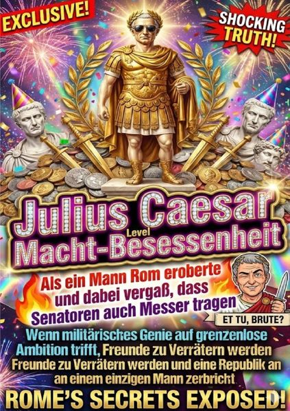 Cover von Julius Caesar Level Macht-Besessenheit: Als ein Mann Rom eroberte und dabei vergaß, dass Senatoren auch Messer tragen