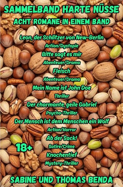 Cover von Sammelband Harte Nüsse – Acht Romane in einem Band