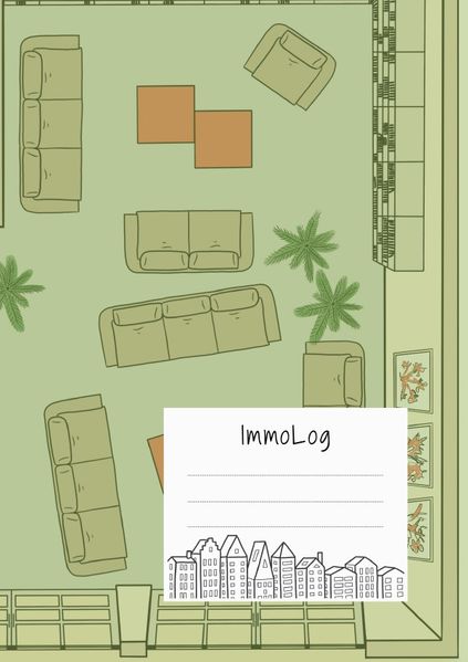 Cover von ImmoLog/Notizheft Bautagebuch ImmoLog grün
