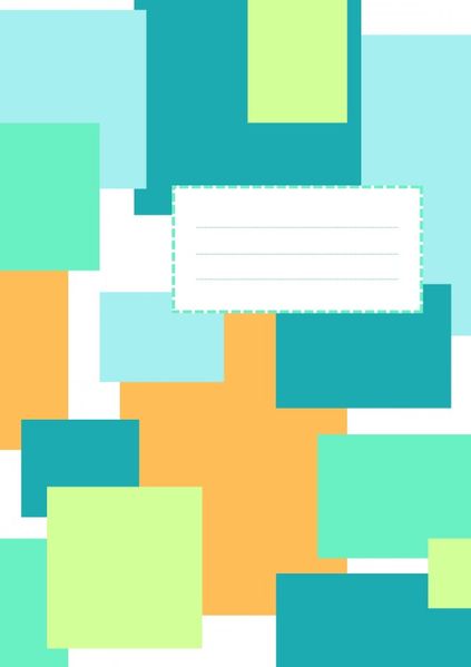 Cover von Color Panels/Notizbuch Color Panels Aqua