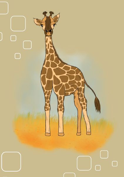 Cover von Tiere/Notizheft Giraffe
