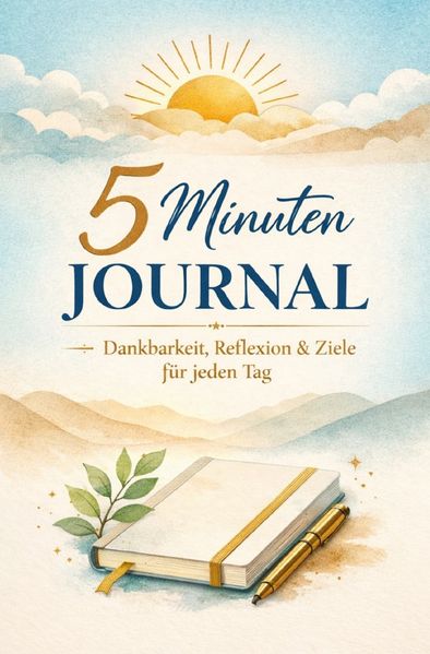 Cover von 5 Minuten Journal: 100 Seiten im Taschenbuchformat