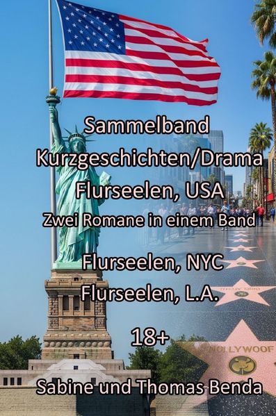 Cover von Sammelband Kurzgeschichten/Drama Flurseelen, USA – Zwei Romane in einem Band