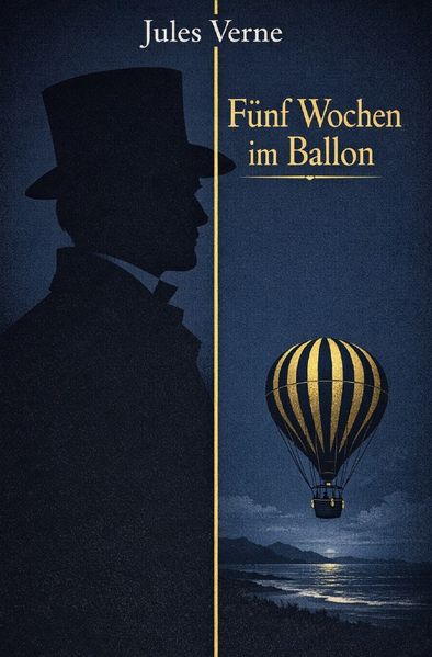 Cover von Literarisches Gold/Fünf Wochen im Ballon