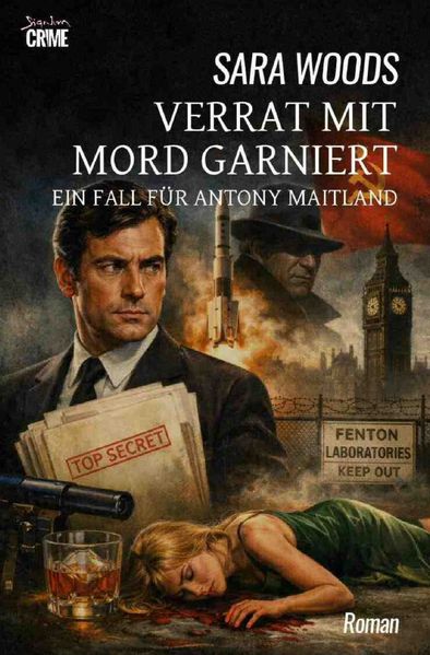 Cover von Verrat mit Mord garniert – Ein Fall für Antony Maitland
