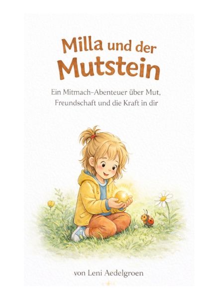Cover von MILLA UND DER MUTSTEIN – Ein Mitmachbuch für kleine Mut-Momente