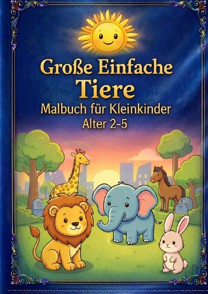 Cover von Süße Tiere: Malbuch für Kleinkinder
