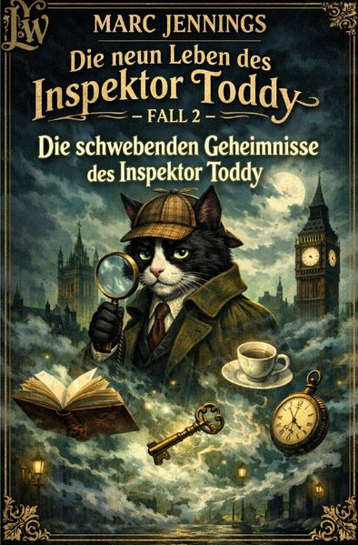 Cover von Katzenkrimis/Die neun Leben des Inspektor Toddy – Fall 2 – Die schwebenden Geheimnisse des Inspektor Toddy