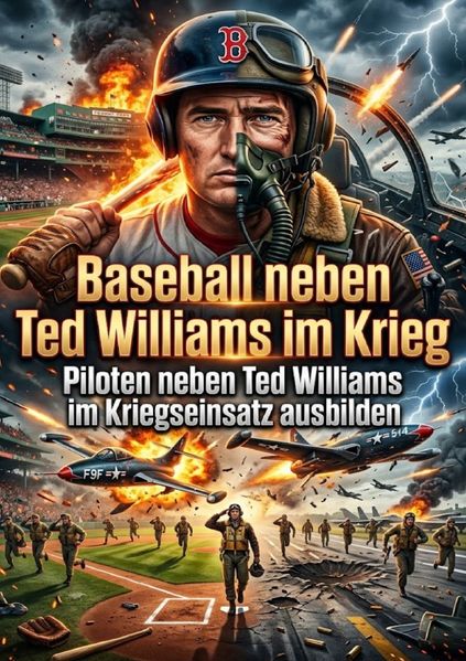 Cover von Baseball neben Ted Williams im Krieg