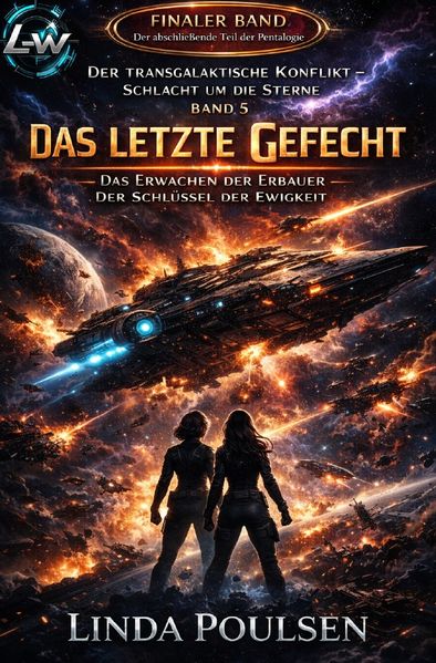 Cover von Der Transgalaktische Konflikt – Schlacht um die Sterne/Der Transgalaktische Konflikt – Schlacht um die Sterne – Buch 5 – Das Erwachen der Erbauer – Der Schlüssel der Ewigkeit „Das letzte Gefecht“ – Finaler Band