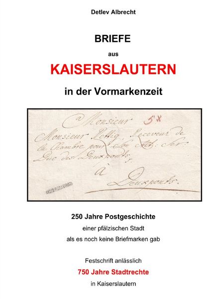 Cover von Briefe aus Kaiserslautern in der Vormarkenzeit