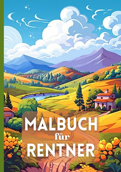 Cover von Malbuch für Rentner
