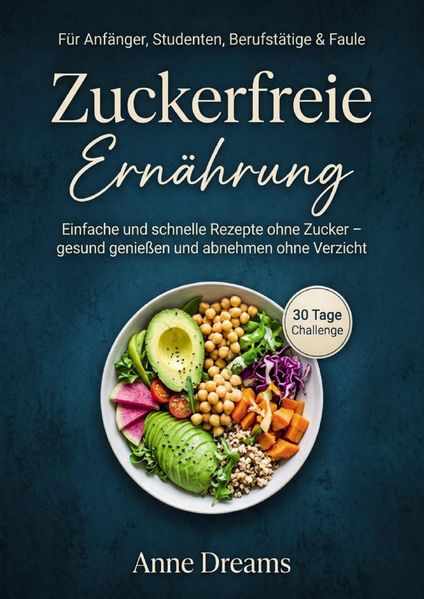 Cover von Zuckerfreie Ernährung für Anfänger, Studenten, Berufstätige & Faule