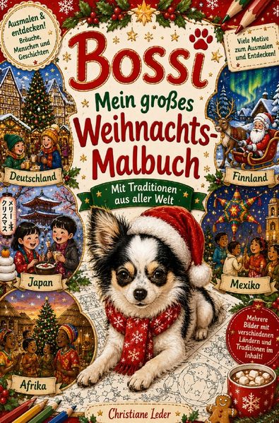 Cover von Bossi Mein großes Weihnachts-Malbuch