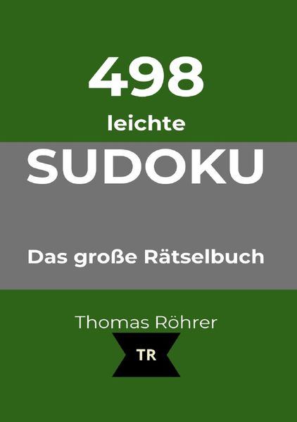Cover von 498er Sudoku/498er Sudoku leicht, DIN A5