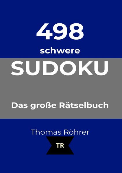 Cover von 498er Sudoku/498er Sudoku schwer, DIN A5