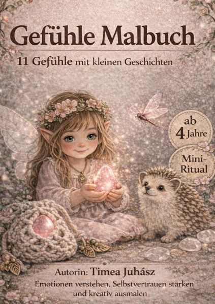 Cover von Gefühle Malbuch für Mädchen