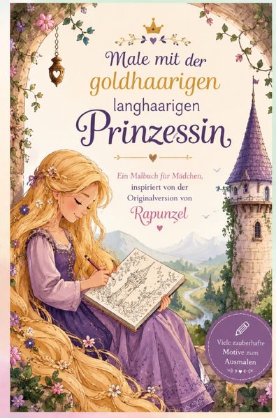 Cover von Male mit der goldhaarigen langhaarigen Prinzessin