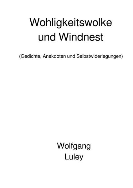 Cover von Wohligkeitswolke und Windnest