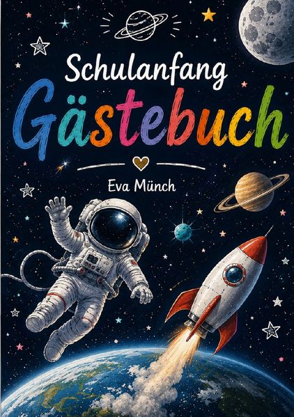 Cover von Gästebuch Einschulung Thema Weltall