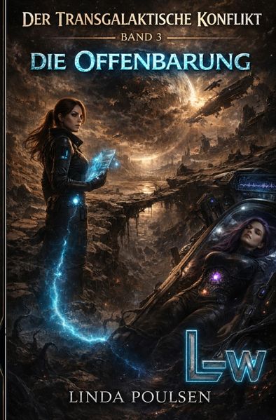 Cover von Der Transgalaktische Konflikt – Im Schatten der Jägerin/Der Transgalaktische Konflikt – Im Schatten der Jägerin – Buch 3 von 7 – Die Offenbarung
