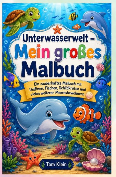 Cover von Unterwasserwelt – Mein großes Malbuch