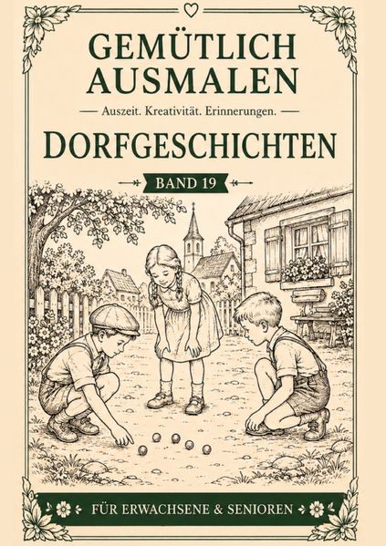 Cover von Gemütlich ausmalen/Gemütlich ausmalen – Dorfgeschichten