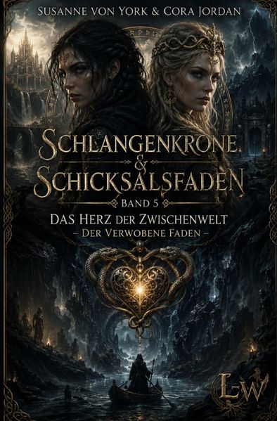 Cover von Schlangenkrone & Schicksalsfaden/Schlangenkrone und Schicksalsfaden – Ein Mythos zwischen zwei Welten – Buch 3 – Das Herz der Zwischenwelt – Der verwobene Faden
