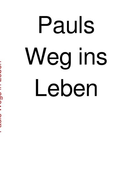 Cover von Pauls Weg ins Leben