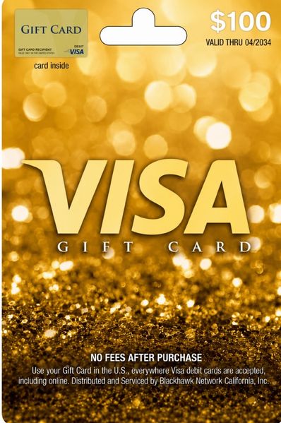 Cover von Visa Physical Gift Card $100