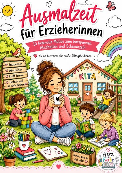 Cover von Ausmalzeit für Erzieherinnen