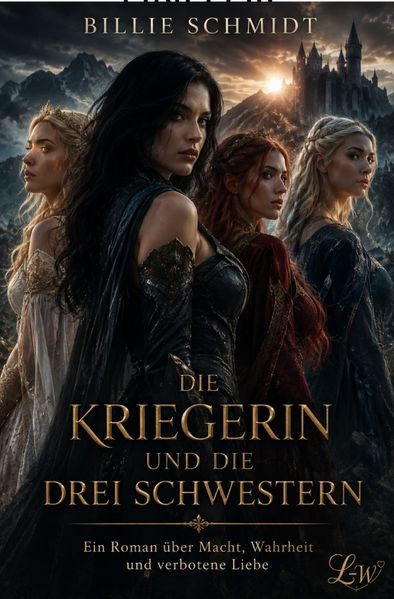 Cover von DIE KRIEGERIN UND DIE DREI SCHWESTERN – Ein Roman über Macht, Wahrheit und verbotene Liebe