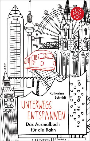 Cover von Unterwegs entspannen. Das Ausmalbuch für die Bahn