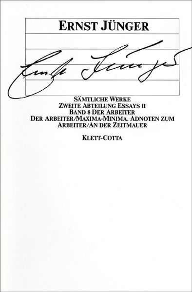 Cover von Sämtliche Werke. Werkausgabe in 22 Bänden, komplett / Der Arbeiter