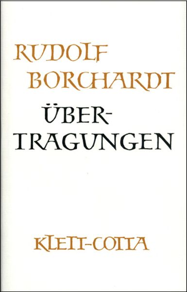 Cover von Gesammelte Werke in Einzelbänden / Übertragungen