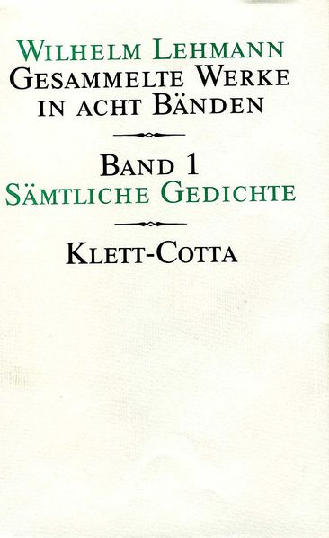 Cover von Gesammelte Werke in acht Bänden / Sämtliche Gedichte