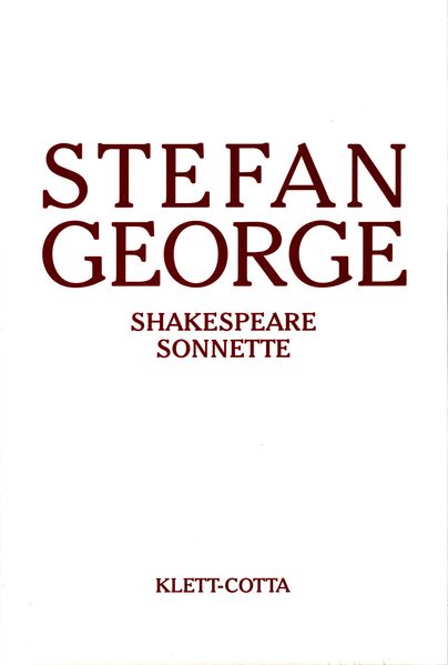 Cover von Sämtliche Werke in achtzehn Bänden / Shakespeare Sonnette. Umdichtung