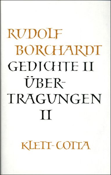 Cover von Gesammelte Werke in Einzelbänden / Gedichte II /Übertragungen II