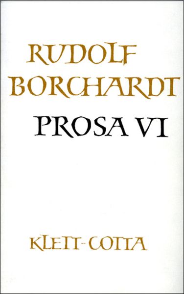 Cover von Gesammelte Werke in Einzelbänden / Prosa VI