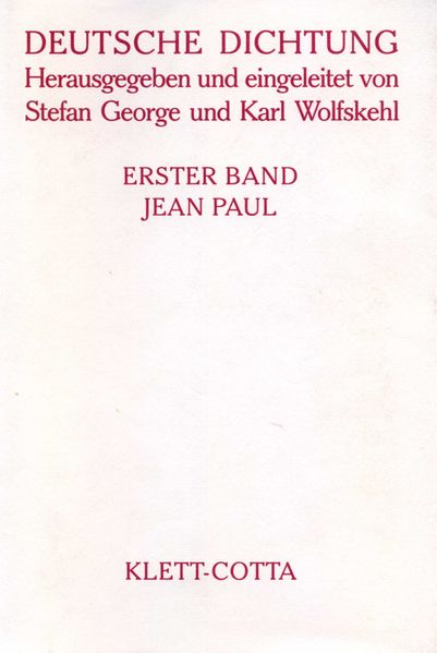 Cover von Deutsche Dichtung Band 1