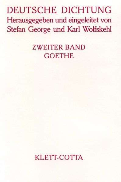 Cover von Deutsche Dichtung Band 2